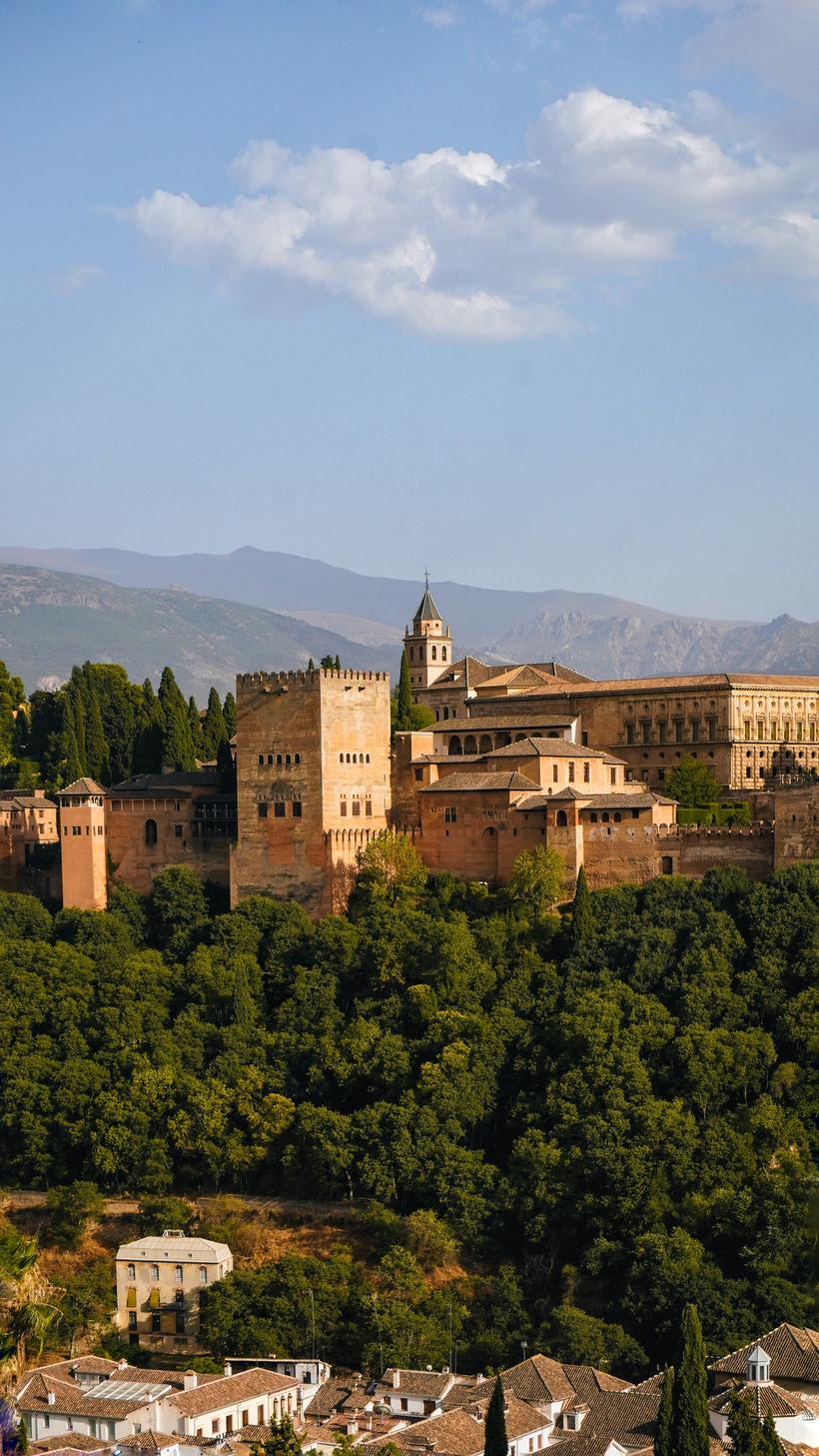 The Alhambra beneath the Sierra Nevada