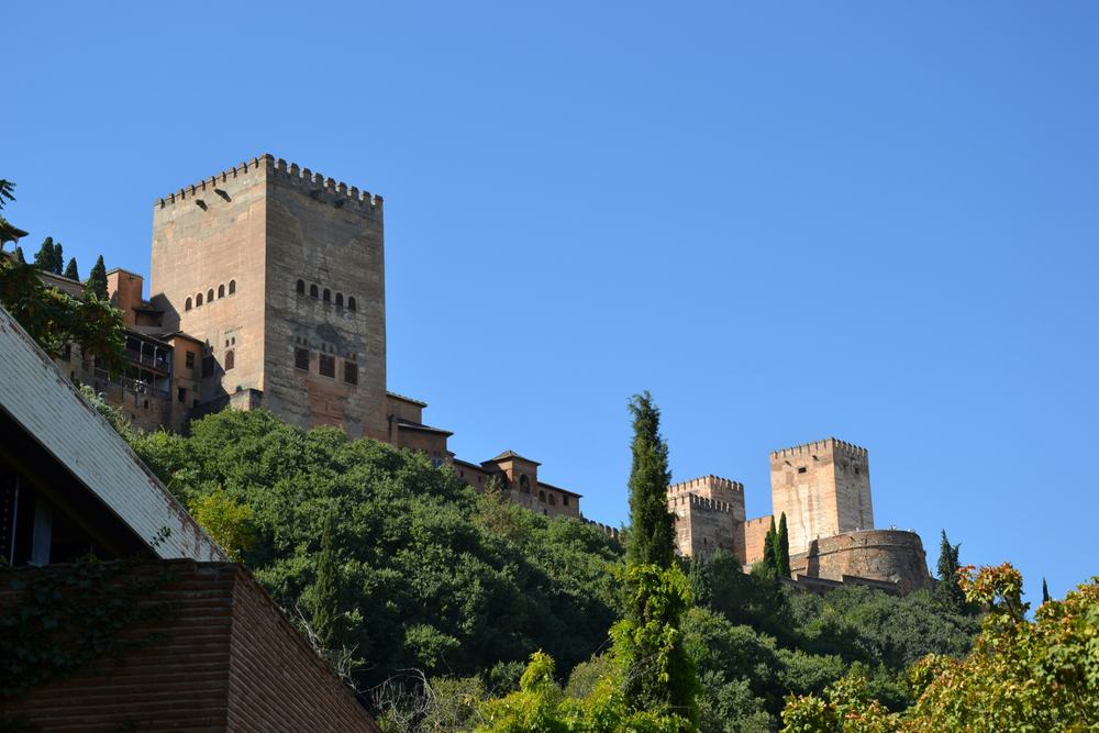 Alhambra towers rising above the Albaicín